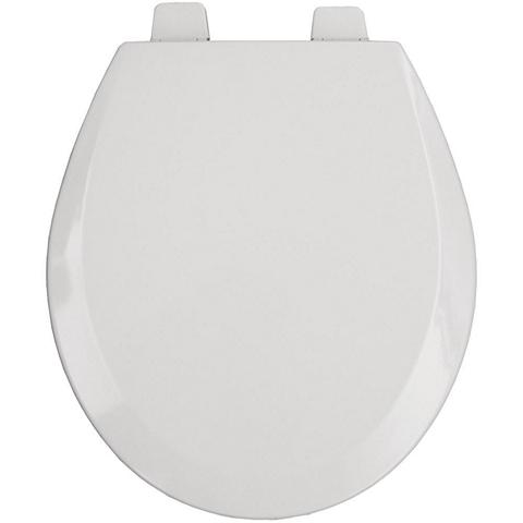 ROUND PLAIN RIM OPEN FRONT W/COVER WHITE