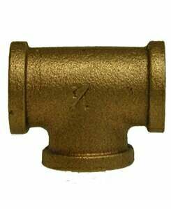 BRASS TEE 3/8 LEAD-FREE