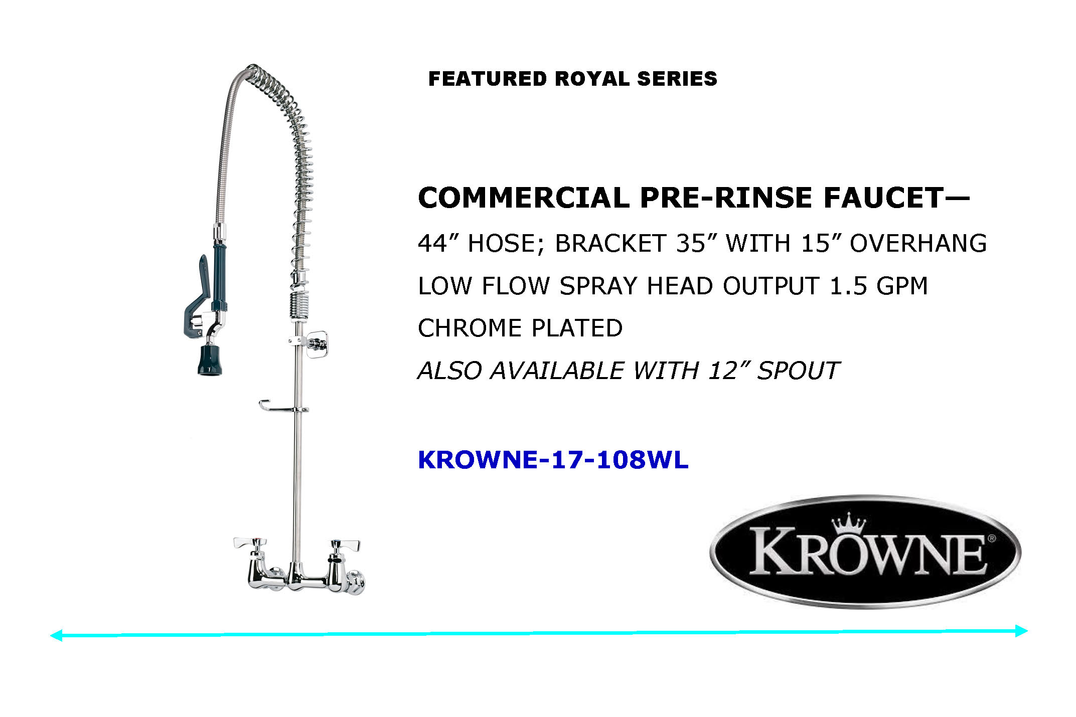 krowne commercial pre-rinse