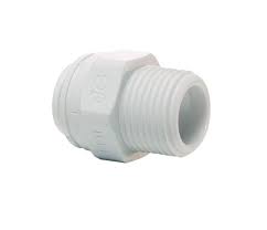 Polypropylene Male Connector 1/4 x 1/4 NPTF