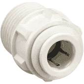 Polypropylene Male Connector 3/8 x 3/8 NPTF