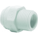 Polypropylene Male Connector 3/8 x 1/2 NPTF