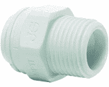 Polypropylene Male Connector 1/2 x 1/2 NPTF