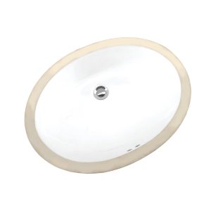 PETITE UNDERMNT OVAL LAV-WHITE