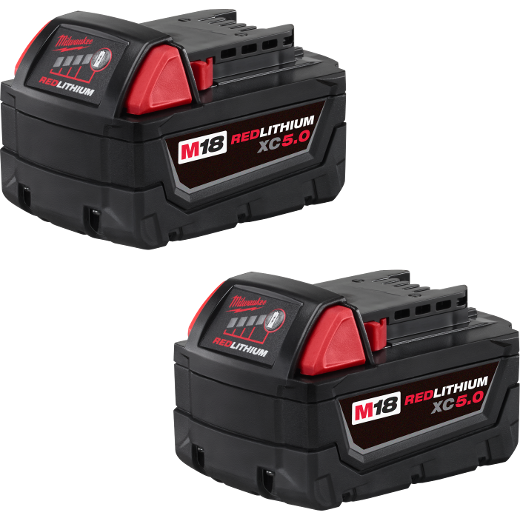 (2) M18 REDLITHIUM XC5.0 Extended Capacity Battery