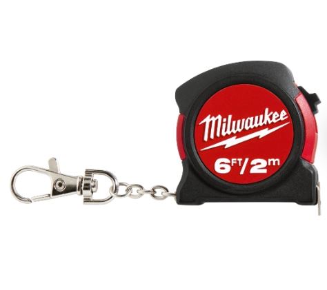 Milwaukee 6ft / 2m Keychain Tape Measure