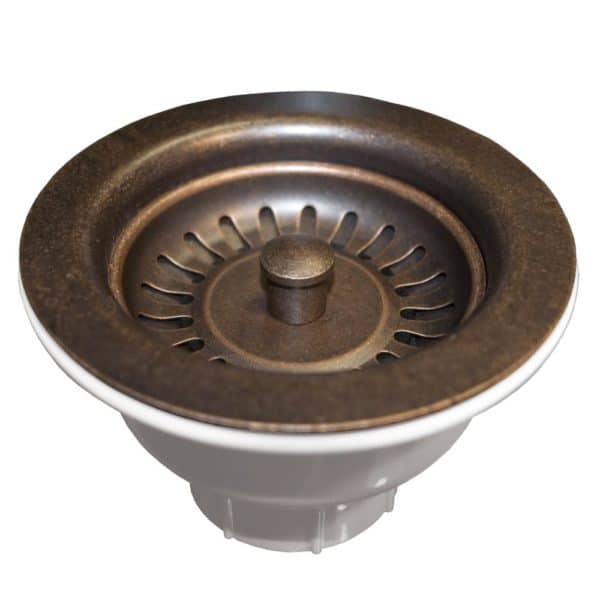 BASKET STRAINER 3-1/2&quot; WEATHERED COPPER