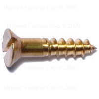 ! BRASS WOOD SCREW 12X1 100/PK