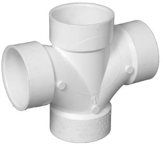 DOUBLE SANITARY TEE 1-1/2&quot;